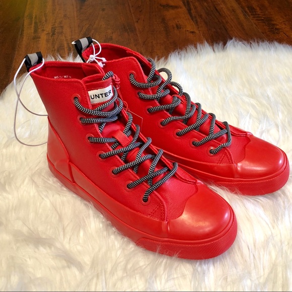 hunter canvas sneakers